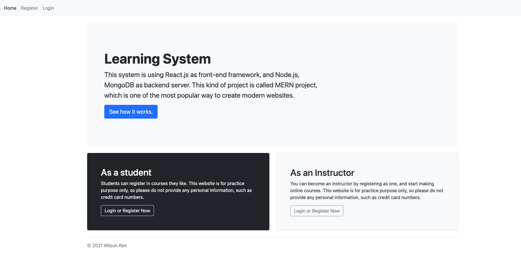 MERN Stack Project - Learning Platform 