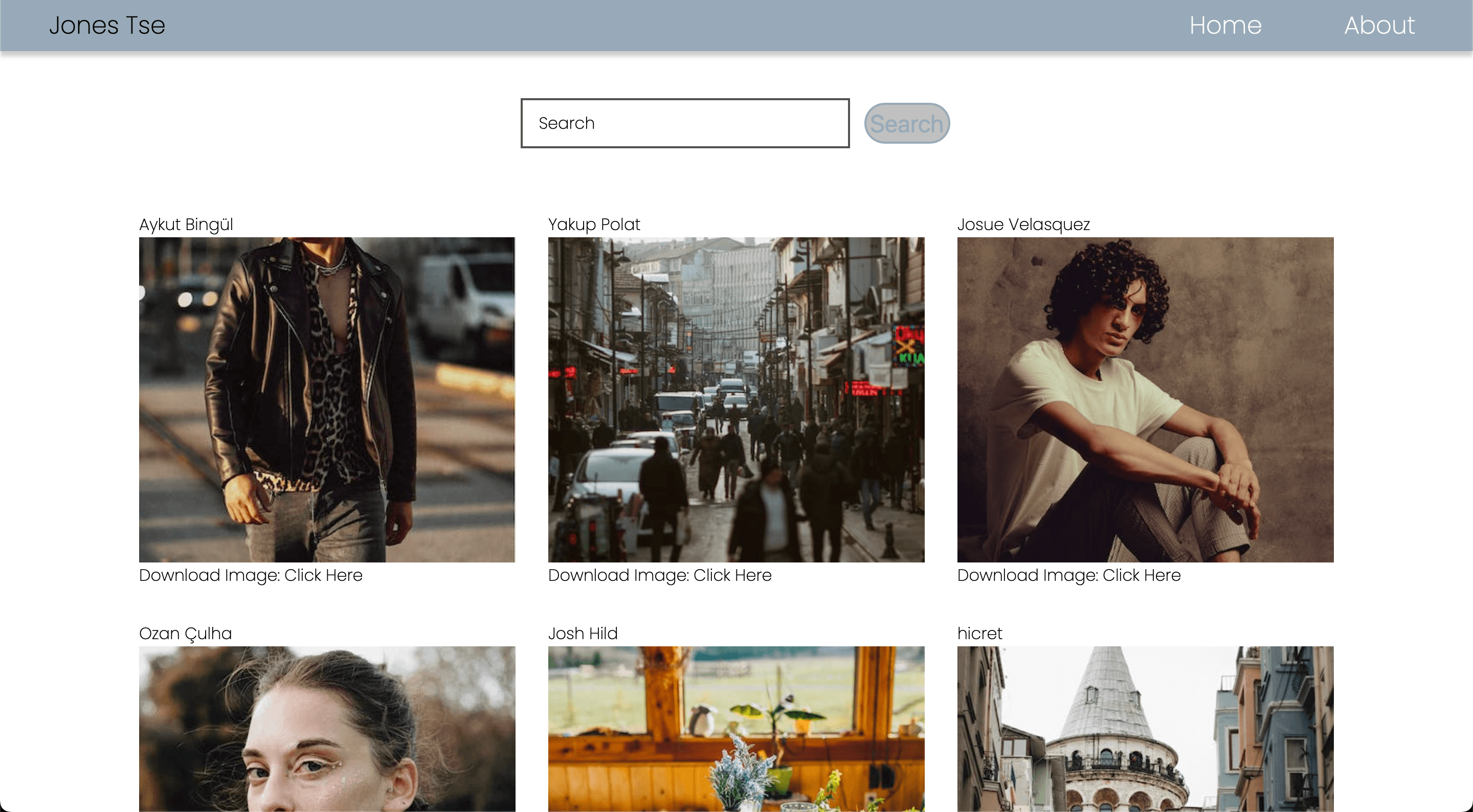 Photo Album through ReactJS feat. Unsplash